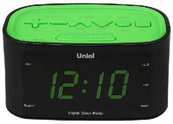 Часы Uniel UTR-33GGK, зеленый/черный***