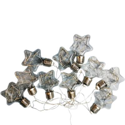 Гирлянда бахрома, 3м, 10LED, ЗВЕЗДЫ, сирен.