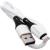 Кабель USB - Lightning 8pin, 1,0м, More choice K35i, 2.4A, силикон, белый 
