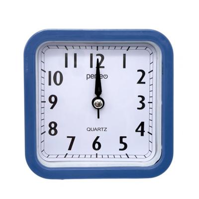 Часы-будильник PERFEO Quartz PF-TC-019, квадратные, 10*10 см, синий