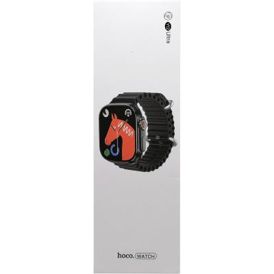 Смарт-часы HOCO Y12 Ultra (поддержка звонков), черный