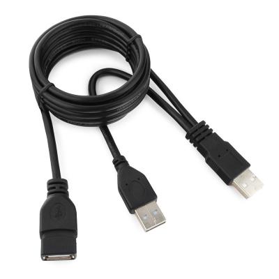 USBшт-USBгн, 1,8м, USB2.0, Cablexpert CCP-USB22-AMAF-6, 2xAM/AF, черный /07210/