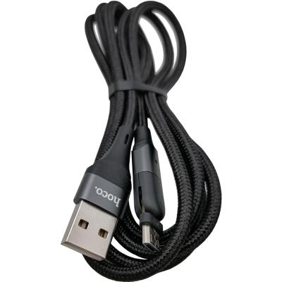 Кабель USB - micro USB, 1,2м, HOCO U100 Orbit, черный
