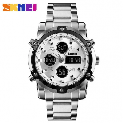 Часы наручные Skmei 1389 серебро (silver) 