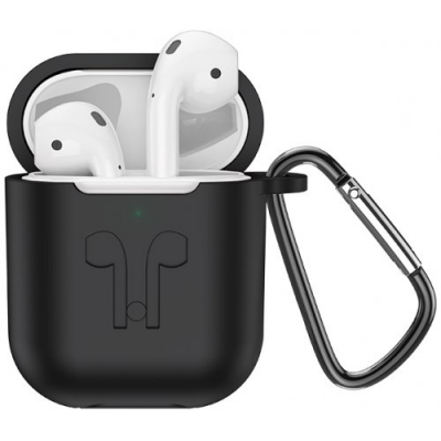 Беспроводные наушники HOCO ES32 Original series Apple, Bluetooth, в кейсе, белый/черный чехол