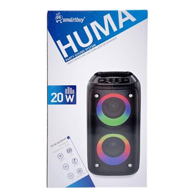 Активная колонка SmartBuy HUMA, 20 Ватт, MP3, FM-радио, BT, LED подсветка (SBS-5860)***
