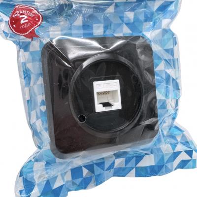 РОУ компьютерная RJ-45 1-мест. черная "Юпитер" (SBE-03b-S1-RJ)