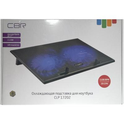 Подставка для ноутбука CBR CLP 17202, 390x270x25, 20 CFM, LED