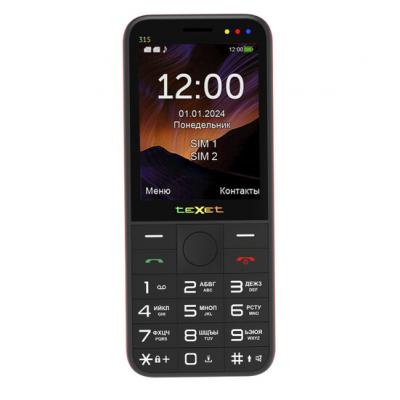 Мобильный телефон teXet TM-315 черный-красный***
