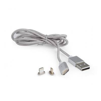Кабель 2 в 1 USB - Lightning 8pin+micro USB, 1,0м, Cablexpert CC-USB2-AMLM3-1M, магнитный /14464/***