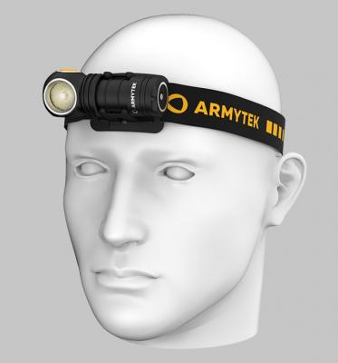 Фонарь налобный ARMYTEK WIZARD C1 PRO MAGNET USB, теплый, 1*18350