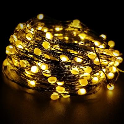 Гирлянда провол. 15м, 150LED, т.свет. капли макро, 8 функций, Luca String Light /87760/