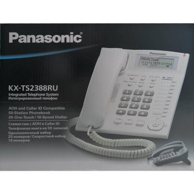 Телефон Panasonic KX-TS2388RUW белый