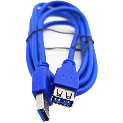 USBшт-USBгн, 1,8м, USB3.0, Pro Cablexpert CCP-USB3-AMAF-6, AM/AF, синий