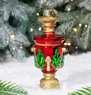 Игрушка ёлочная, 1шт. 11см. Самовар расписной