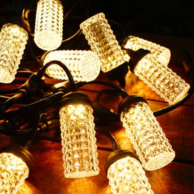 Гирлянда белт-лайт, уличная, 5м, 10LED, Цилиндр резн. т.белый LX-482