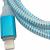 Кабель USB - Lightning 8pin, 1,0м, Smartbuy, индикац.заряда, синий (iK-512ss blue)***