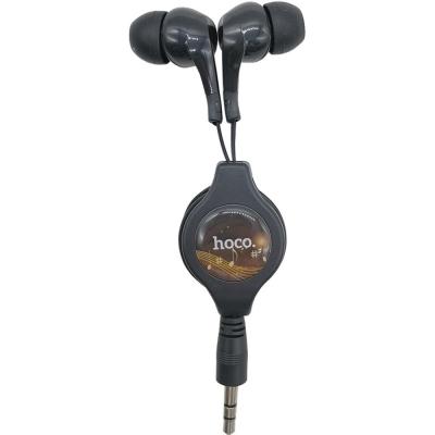 Наушники HOCO M68 Easy clip, с катушкой, черный