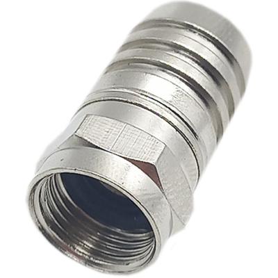 Штекер F под RG6U под обжим, хвост конус APP-308-MB3