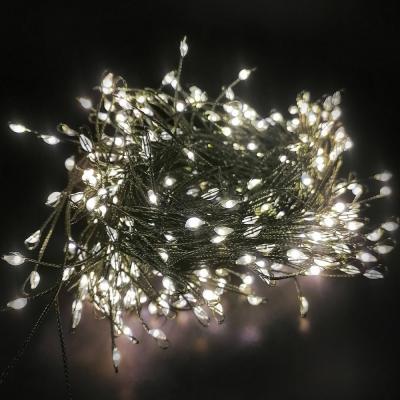 Гирлянда провол. 10м, 400LED, т.бел. капли микро, 8 функций, Luca Snake Light /87446/