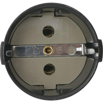 Штепсельное гнездо SB c/з 16A 250B черное (SBE-16-S01-bz)