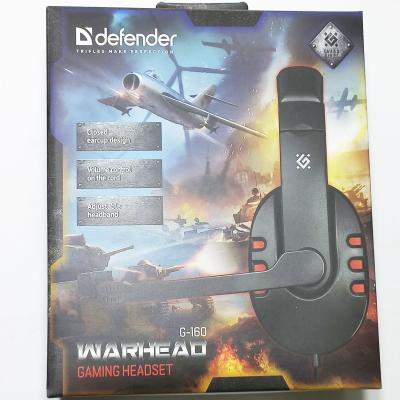 Игровая гарнитура DEFENDER Warhead G-160, черный/красный