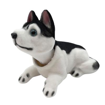Игрушка на панель с качающейся головой "Хаски"  