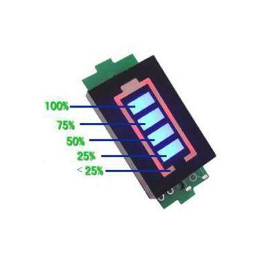 Индикатор заряда Li-ion батареи 2S (7,4В.) 31*20*7 мм. /97587/