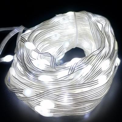 Гирлянда провол. 20м./200led, капля на тройном проводе, БЕЛ; LX-211