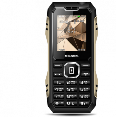 Мобильный телефон teXet TM-D429 защищенный, powerbank, антрацит
