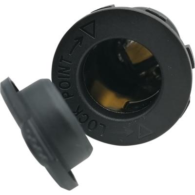 Гнездо прикуривателя 12-24V, красная подсветка, CH23