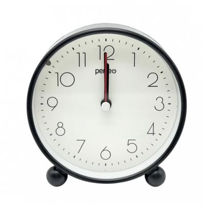 Часы-будильник PERFEO Quartz PF-TC-030, круглые с подсветкой, черный
