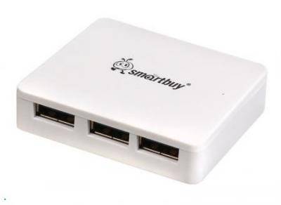 USB - Xaб 3.0 Smartbuy 4 порта белый (SBHA-6000-W)