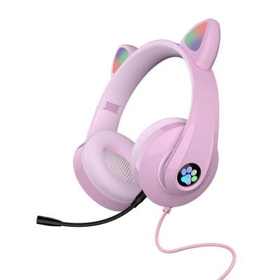 Наушники-гарнитура KADUM G39, для ПК (3,5мм/USB), розовая (МЯТАЯ УПАКОВКА)***