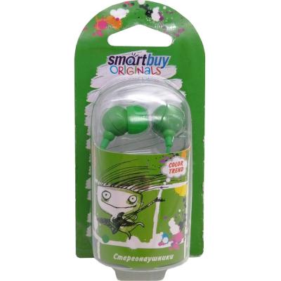 Наушники в/канал SmartBuy COLOR TREND, провод 1.2м, зеленые (арт. SBE-3200)/320