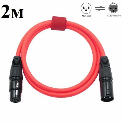 Кабель XLR шт. -  XLR гн., 2,0м, красный  