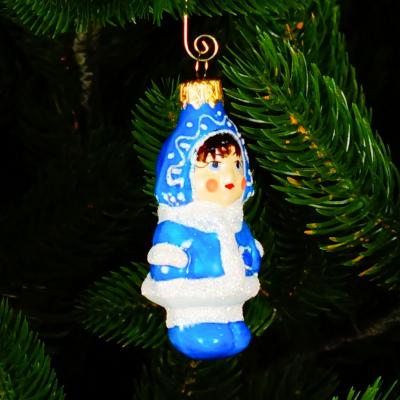 Игрушка ёлочная, 1шт. 9см. Снегурочка внучка