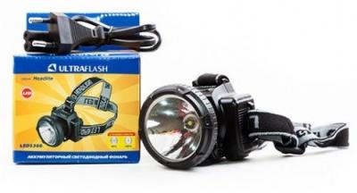 Фонарь налобный Ultraflash "HEADLITE"LED5366 (аккум,0,5WLED,2реж,220В)