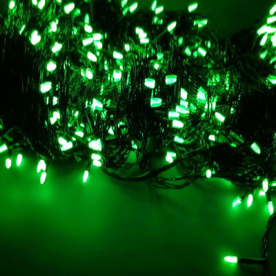 Гирлянда нитевая, 100м, 500LED, зел. Ч.П. LX-74