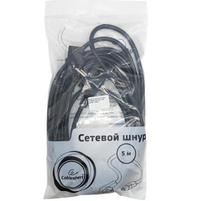 Шнур питания C13 5,0м Cablexert PC-186-1-5M, 3,5кВт