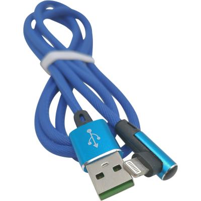 Кабель USB - Lightning 8pin, 1,0м, Smartbuy, FLOW 3D L-TYPE, 2A, синий (iK-512FLL blue)***