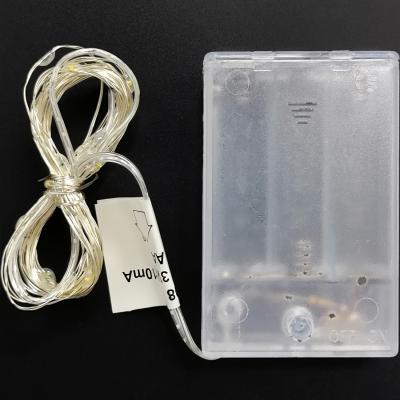 Гирлянда проволочная, 2,9м, 30LED, т.бел. роса, 3*AA, Luca String Light /87408/