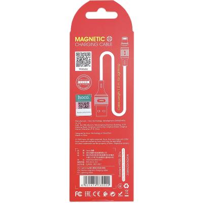 Кабель USB - Lightning 8pin, 1,0м, HOCO Magnetic X52 Sereno, черный