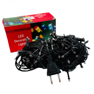Гирлянда нитевая уличная, 20м, 160LED, сирен. ./2 LED мерц, Ч.П. LX-506