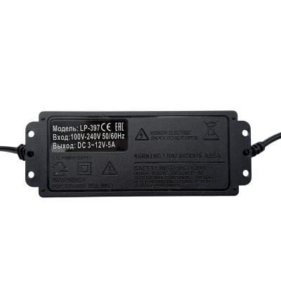 Блок питания универсальный 3-12V, 5А, с вольтметром, LP397