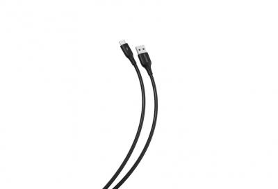 Кабель USB - Type C, 1,0м, SmartBuy S25, 3A, TPE, черный (iK-3112-S25b)