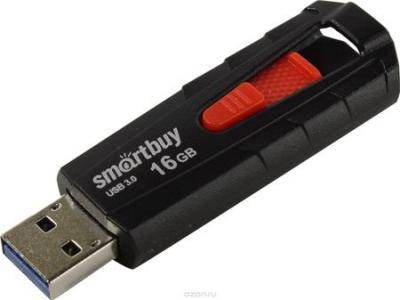 USB 3.0 накопитель Smartbuy 16GB Iron black/red (SB16GBIR-K3)