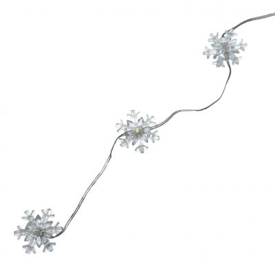 Гирлянда дождь, 3,0м/1,0м, 80LED, Снежинки т.бел. П.П. LX-378