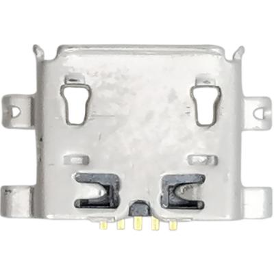 Гнездо  USB микро 5pin на плату, 4 выв. крепл.в стор. и загн, тип 9 (SINK 0.8 DIP FLAT 5P)