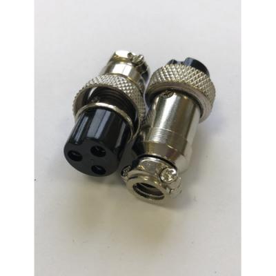 MIC12 (GX12) гнездо 3pin, на кабель (5А, 125В) /107040/